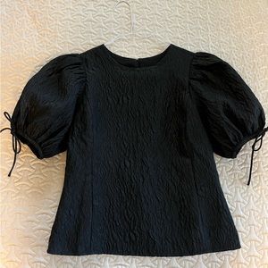 J Crew Collection Black Top, size XS